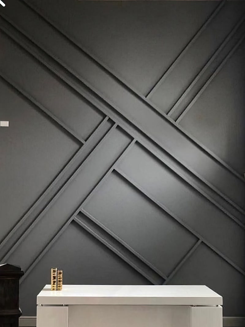 Design Geometric din Profil Poliuretan pentru Living