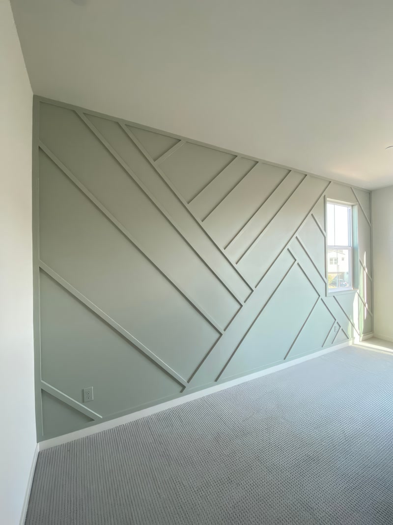 Design Perete Accent din Profil Poliuretan pentru Sufragerie
