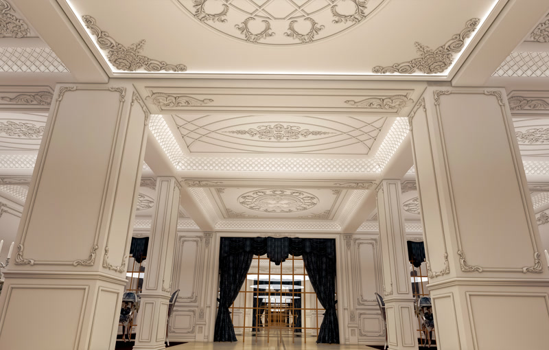Elemente din Poliuretan pentru un Salon Clasic Elegant