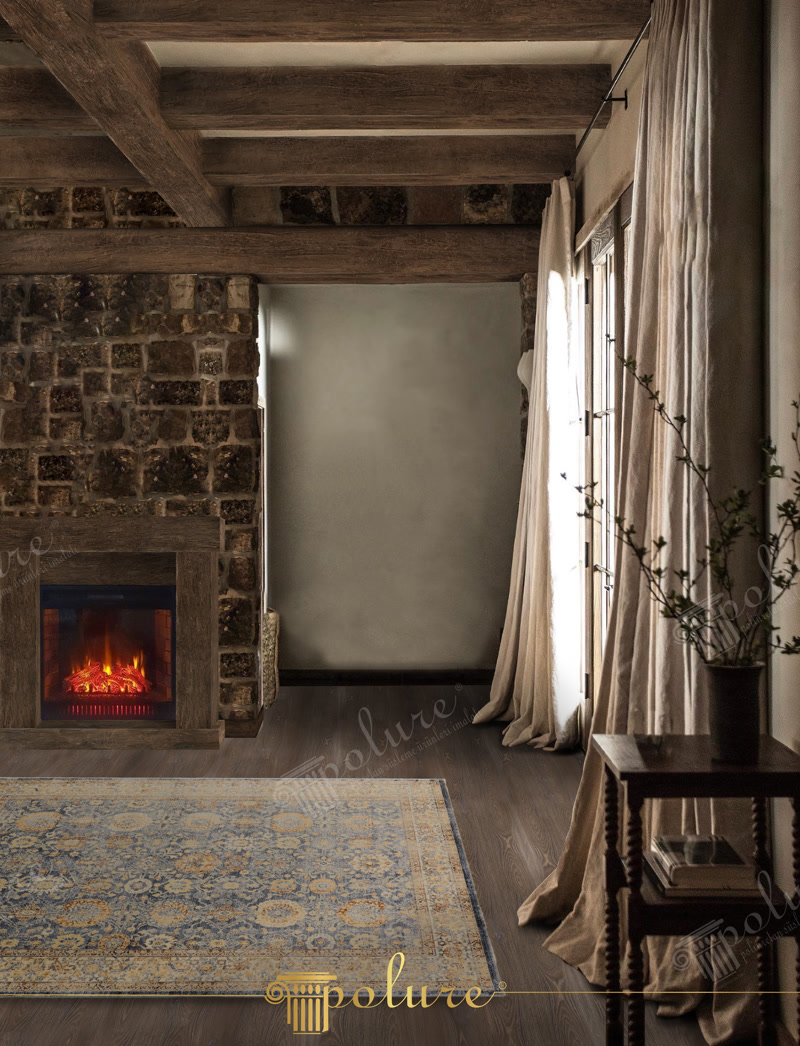 Grinzi din Poliuretan Model Lemn pentru Living Rustic