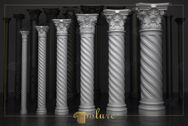 Coloane din Poliuretan și Capiteluri Decorativ Clasice
