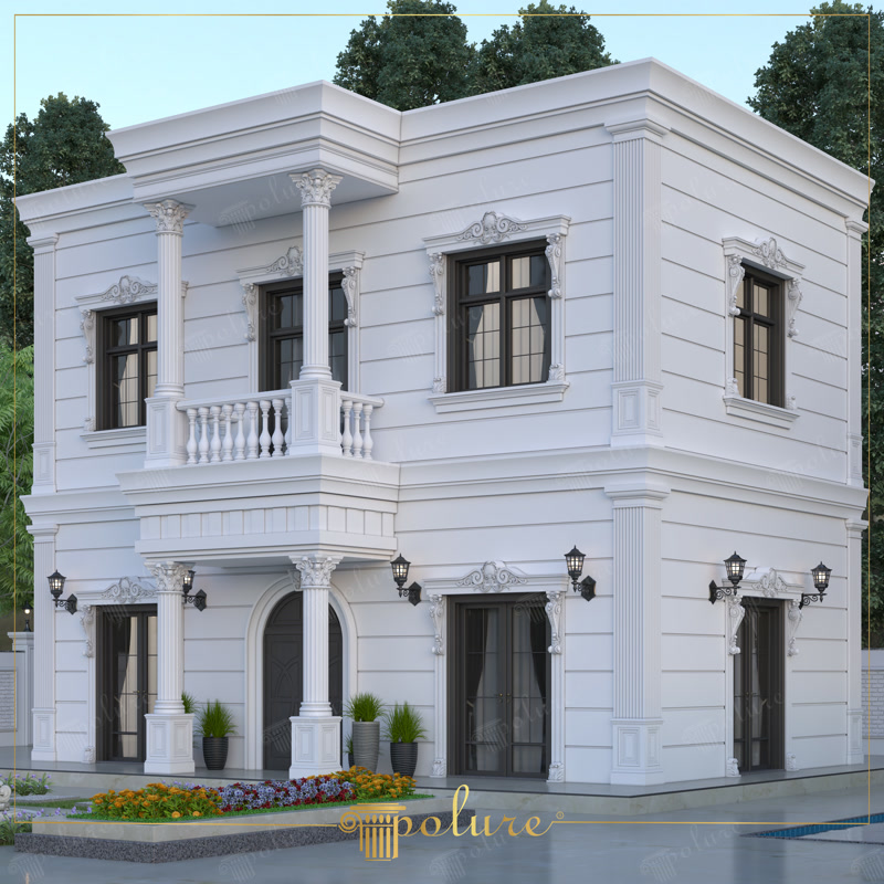Modele Fațadă Vila Neoclasică din Poliuretan Exterior