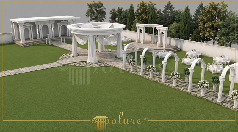 Coloane din Poliuretan pentru Amenajarea Grădinilor de Evenimente