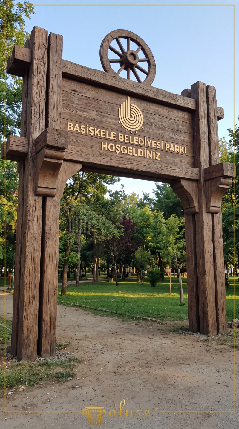 Arcadă din Poliuretan Stil Rustic pentru Grădină și Intrări