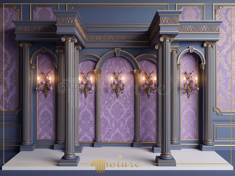 Decor perete din poliuretan cu coloane și arcade