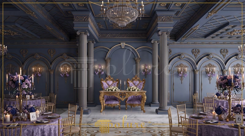 Elemente din Poliuretan pentru Decorarea Saloanelor Festive Clasice