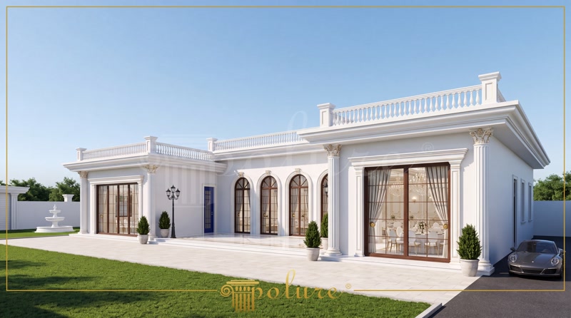 Design Exterior pentru Sală de Evenimente cu Poliuretan