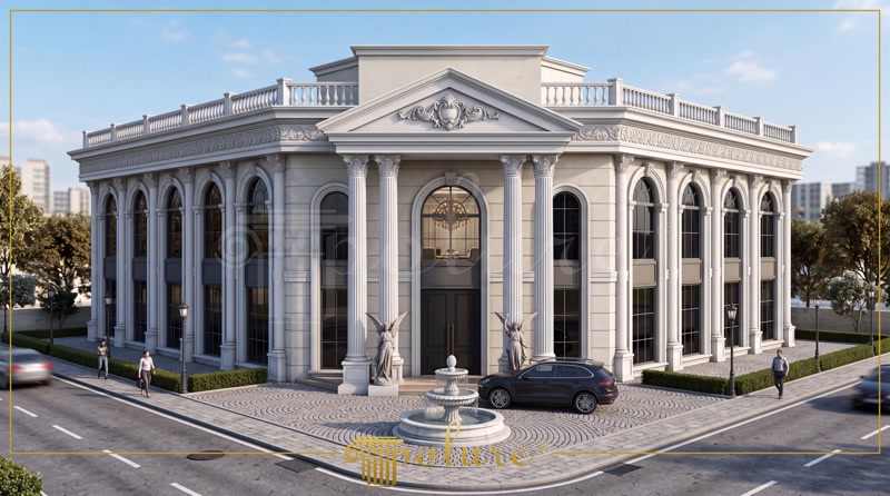 Fatade Clasice Exterior cu Elemente din Poliuretan