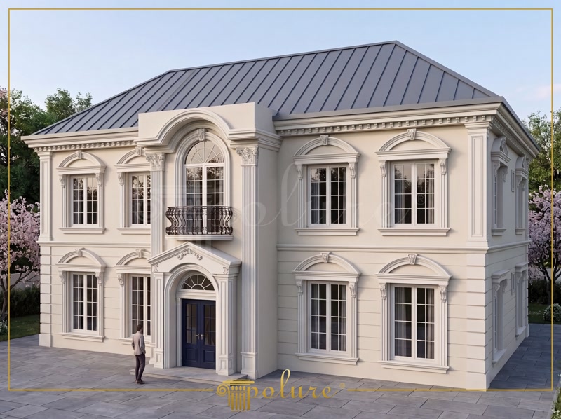 Decoratiuni Exterioare din Poliuretan pentru Fațada Vilei