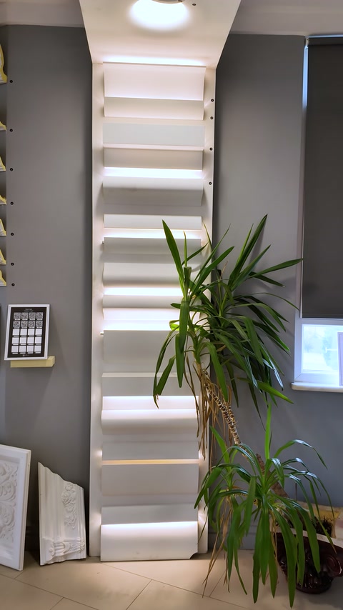 Showroom Polure: eleganță arhitecturală și profile premium din poliuretan