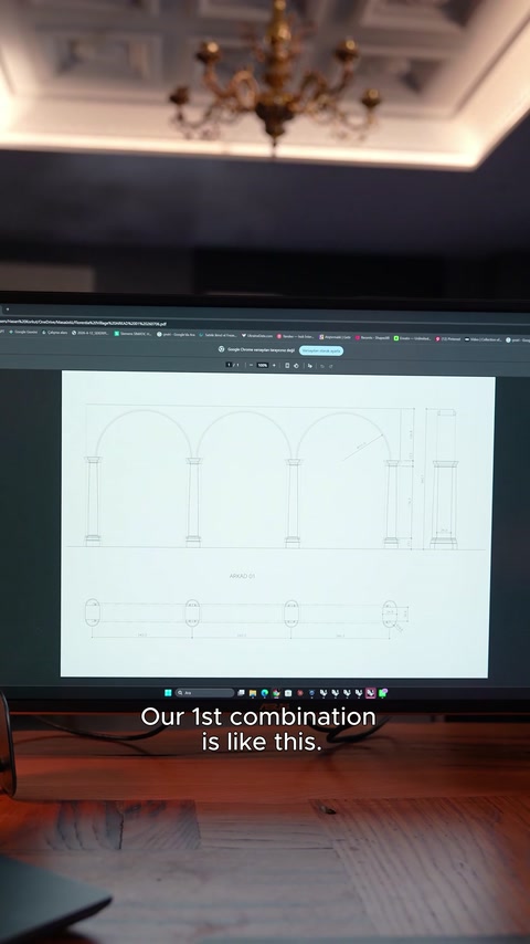 Proiectarea unei arcade cu coloane de 20 cm și capiteluri | Partea 1/3
