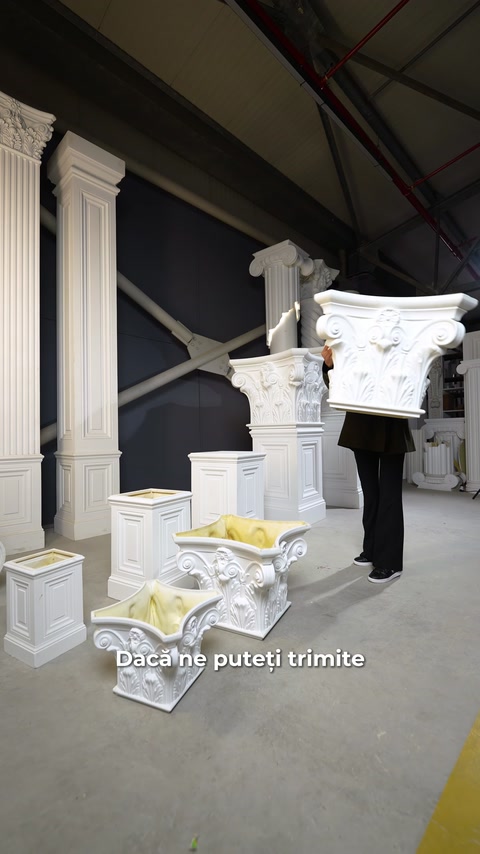 Capiteluri de coloane Polure în dimensiuni variate pentru proiecte spectaculoase