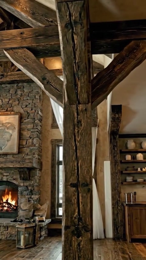 Grinzi decorative din poliuretan cu finisaj de lemn vechi, 13 modele