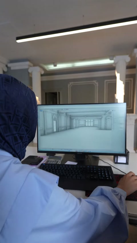 Plan interior cu profile de perete analizat în etapa de proiectare