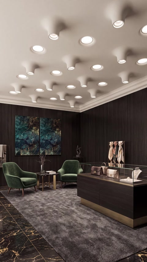 Design modern cu iluminat ambiental ascuns de calitate superioară