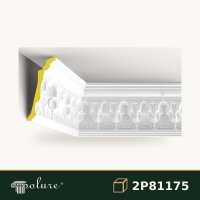 Cornișă Decorativă din Poliuretan cu Relief Clasic 21x47 cm