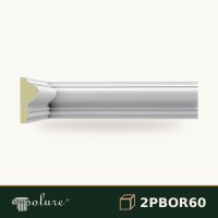 Brâu Decorativ Drept din Poliuretan 3x6 cm 240 cm