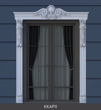 Ancadrament Decorativ Ușă din Poliuretan 22x200x258 cm