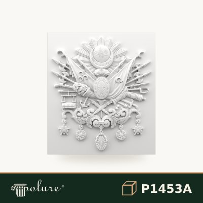 Panou Decorativ Poliuretan 82x73 cm Relief Emblemă Clasic