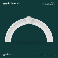 Arcadă Decorativă Semicirculară din Poliuretan 21x155 cm