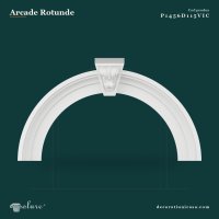 Arcada Decorativă din Poliuretan cu Cheie de Boltă 155x87 cm