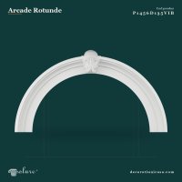 Arcadă Semicirculară din Poliuretan 175x94 cm cu Ornament