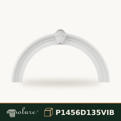 Arcadă Semicirculară din Poliuretan 175x94 cm cu Ornament