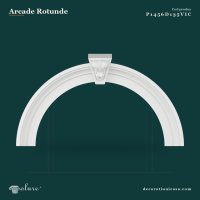 Arcada semicirculara din poliuretan cu cheie de bolta 175x97 cm