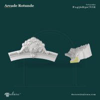 Arcada Decorativa Curbata din Poliuretan 29x116x58 cm
