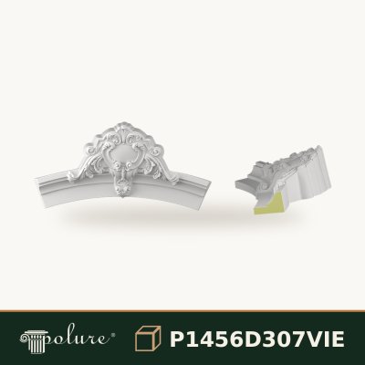 Arcada Decorativa Curbata din Poliuretan 29x116x58 cm
