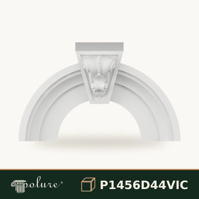 Arcada Curbata Poliuretan 22x84x42 cm cu Cheie de Bolt