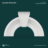 Arcadă Decorativă din Poliuretan 17x84x42 cm cu Cheie de Boltă