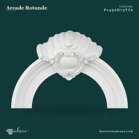 Arcadă Decorativă din Poliuretan cu Scoică 115x78 cm