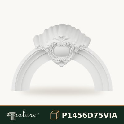 Arcadă Decorativă din Poliuretan cu Scoică 115x78 cm