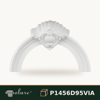 Arcadă Decorativă din Poliuretan Model Scoică 135x88 cm