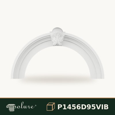 Arcada Decorativa Poliuretan Rotunjita 135x74 cm cu Element Central