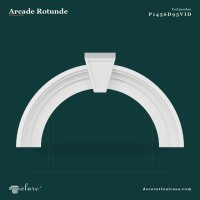 Arcadă curbată rotundă din Poliuretan 17x135 cm