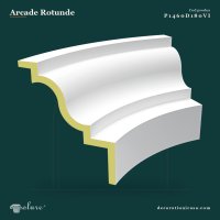 Arcadă Curbată din Poliuretan 54x105 cm pentru Tavan și Uși