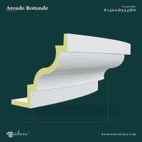 Arcadă curbată din poliuretan 60x130 cm pentru interior și exterior