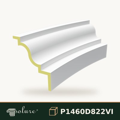 Arcada Curbata Rotunda din Poliuretan 54x144 cm Decorativ