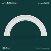 Arc Curbat Semi-Rotund din Poliuretan 19x231x116 cm