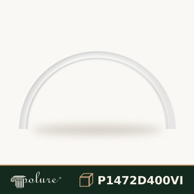 Arcada Decorativă Rotunjită din Poliuretan 19x461 cm