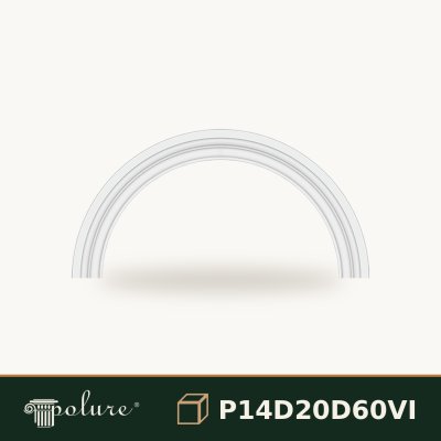 Arcadă Curbată Poliuretan 5x85x43 cm Model Rotund