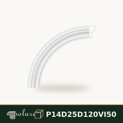 Arcadă Rotundă Decorativă din Poliuretan R60 76x76 cm