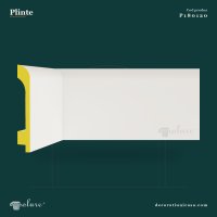 Plintă din Poliuretan Netedă 12 cm pentru Pardoseală