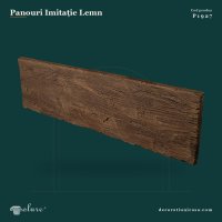 Panou Decorativ Barna Lemn Rustic 27x300 cm Poliuretan