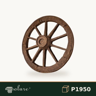 Roată Decorativă Rustică din Poliuretan 86x86 cm