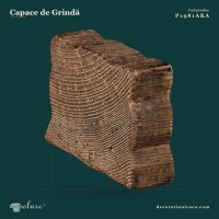 Capac Decorativ Grindă Lemn Poliuretan 7x9x3 cm