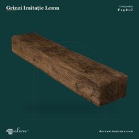 Grindă Decorativă Poliuretan Aspect Lemn 20x300x13 cm