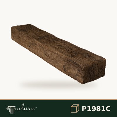 Grindă Decorativă Poliuretan Aspect Lemn 20x300x13 cm